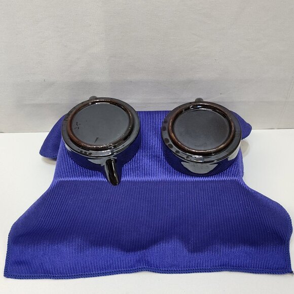 Ceramic Cream & Sugar Set Floral Design Hand-Painted Top Part Of A Tea Pot Set - Picture 6 of 7